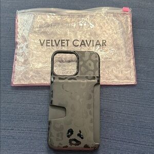 Velvet Caviar Gray Leopard Phone Case